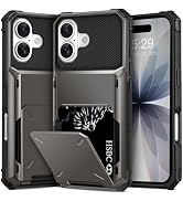 TOPAUX for iPhone 17 Wallet Case 5 Credit Card Holder Flip Cover ID Slot Back Pocket Compartment ...