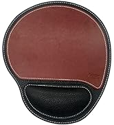 Fosinz Ergonomic Leather Mouse Pad Mat Mousepad with Rest Wrist Support Non-Slip Rubber Base Memo...