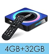 Android TV Box 2026, Android 13.0 TV Box 4GB RAM 32GB ROM Support WiFi 6 4K 6K 8K, Smart Box for ...