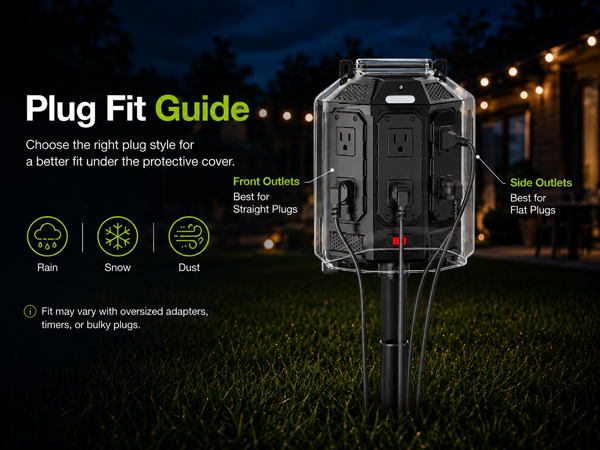 outdoor outlet stake