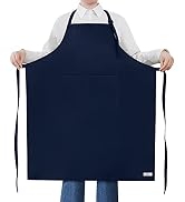 ROTANET Extra Large Apron for Men Adjustable Bib Apron with 2 Pockets Cooking Kichen Aprons Women...