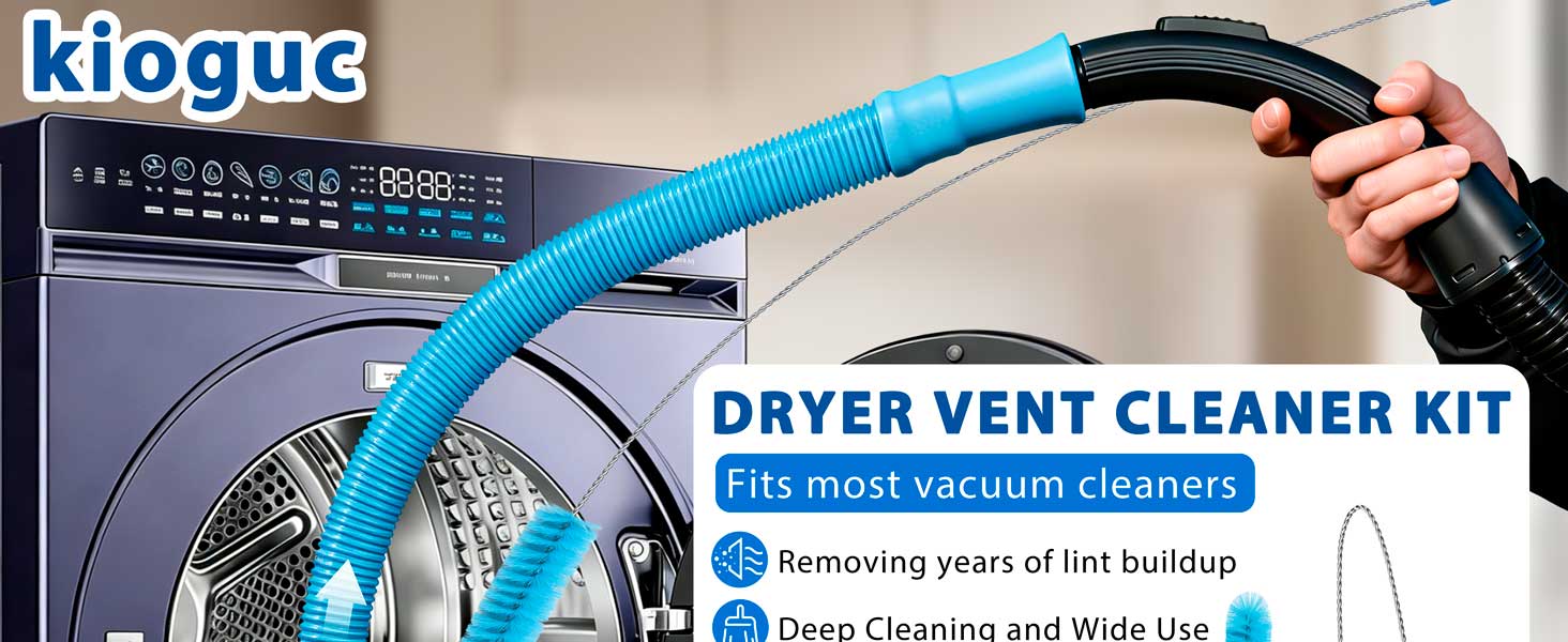 Dryer Vent Cleaner Kit,Dryer Lint Vacuum Attachment