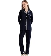 RONGTAI Womens Pajama Sets Cotton Comfy Cool Feeling Pajama Set Long Sleeve Sleepwear 2 Pcs Pjs N...