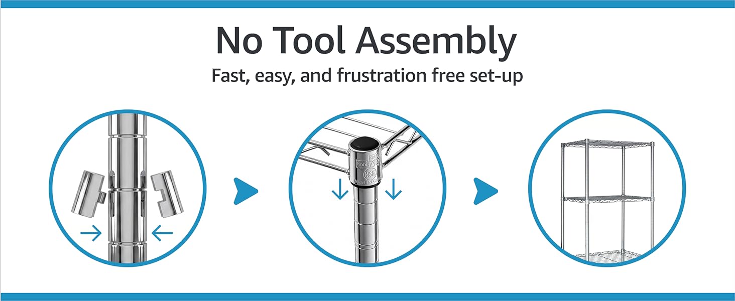 Honey-Can-Do No Tool Assembly