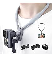 TELESIN Plus Magnetic Neck Mount with Phone Clip Vertical Adapter Kit, Necklace Holder Lanyard St...
