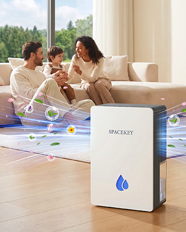 spacekey dehumidifier for home living room moisture remover for family comfort