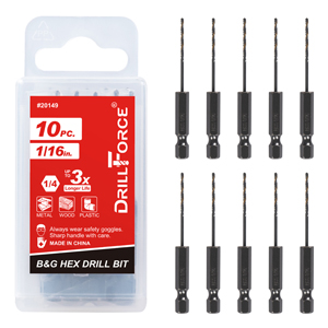 VALYRIANTOOL 1/16“ Black Gold Hex Drill Bits