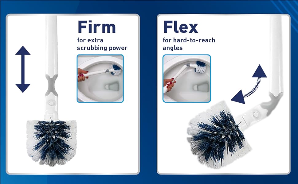 Firm or Flex, for extra scrubbing power or for hard-to-reach angles