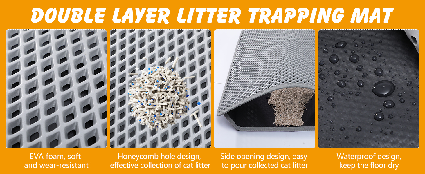 Double Layer Cat Litter Mat