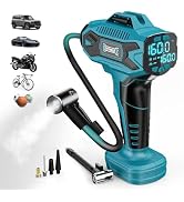 DIYtoolifz Cordless Tire Inflator Air Compressor Compatible with Makita 18V Battery, 160PSI Porta...