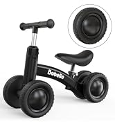 BABELIO Baby Balance Bike for 1 Year Old Boys Girls, 10-36 Month Toddler Balance Bike, 4-Wheel Of...