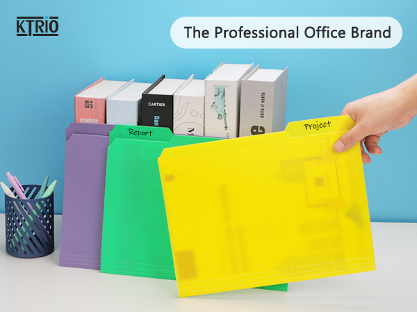 Plastic File Folders Colored Folders