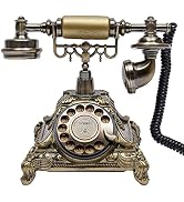 Vintage Telephone, Retro Rotary Dial Telephone, Corded Old Fashion Antique Landline Telephone Dec...