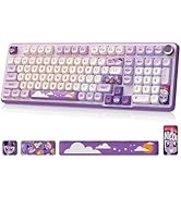 My Little Pony Wireless Mechanical Keyboard - 101 Keys RGB Gaming Keyboard with Custom Linear Swi...