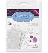 3L Corporation Self-Adhesive Scrapbook Foam Embellishment Shapes, Cupcakes