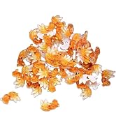 aoukoslt 20Pcs Orange Micro Goldfish or Rainbow Miniature Polyresin Flatback Gold Fish Cabochon f...
