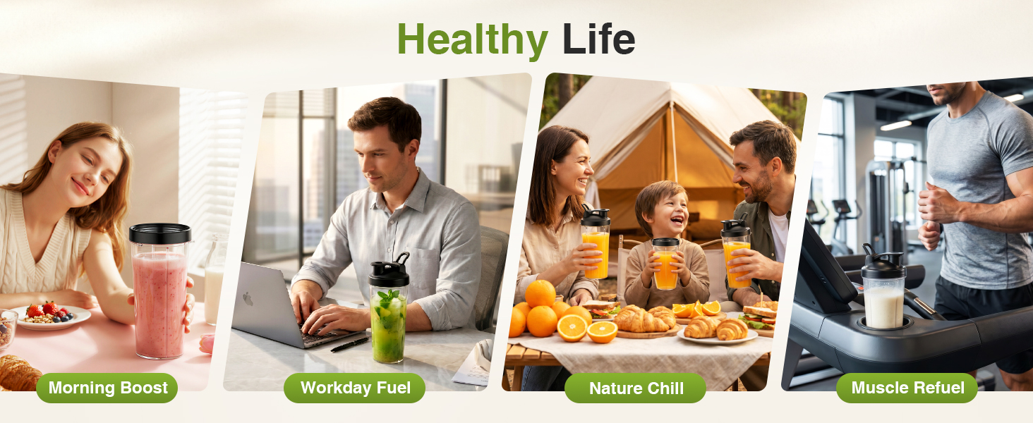 versatile lifestyle personal blender for workday morning gym.