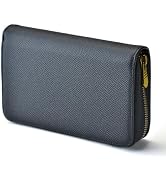 Fountain Pen Leather Pen Case 10 Divided Slots Black, Rollerball Pen Holder Handmade Display Orga...