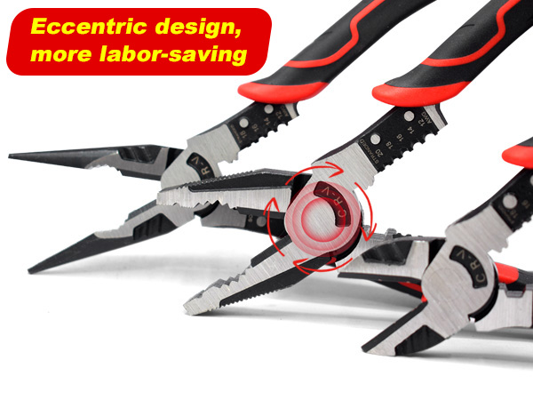 Wire Stripper Crimper Cutter Long Nose Pliers Diagonal Side Cutting Linesman Pliers