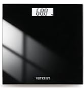 NUTRI FIT Digital Bathroom Scale Body Weight Scales 400 lbs Ultra Slim Most Accurate for Gym Yoga...