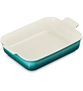 Le Creuset Stoneware Heritage Rectangular Baking Dish, 4 qt., Riviera