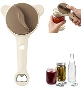 UrBestChoose 4-in-1 Adjustable Jar Opener for Seniors, Lid Opener with Non-Slip Grip, Easy Open f...