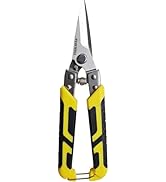 Aviation Tin Snips 8.7 Inch Heavy Duty Scissors Straight Metal Cutter Pruning shears with Comfort...