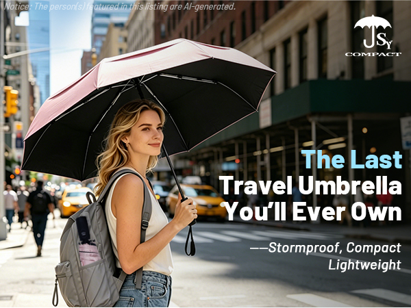 SY COMPACT Strongest Travel Umbrella – Windproof Compact Umbrella for Rain