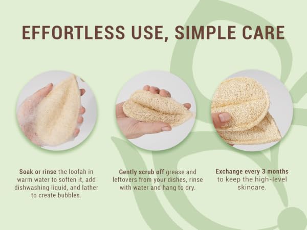 How to use Herbvian loofah sponges