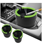 2026 New 2PCS Car Ashtrays for Cup Holder Smell Proof,Portable Smokeless Ashtray with Sealed Lid ...