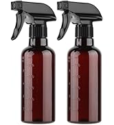 TTTred Plastic Spray Bottles (2 Pack 10 oz), Leakproof Adjustable Fine Mist & Jet Stream Nozzle, ...