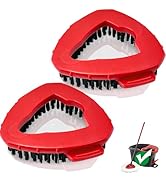 Scrub Brush, 2 Pack Spin Scrub Brush Replacement Head Compatible O Cedar Easywring 1 Tank System,...