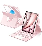 Hamile for iPad Air 11-inch & Air 5/4th Generation Case with Keyboard - 360 | Rotation Detachable...