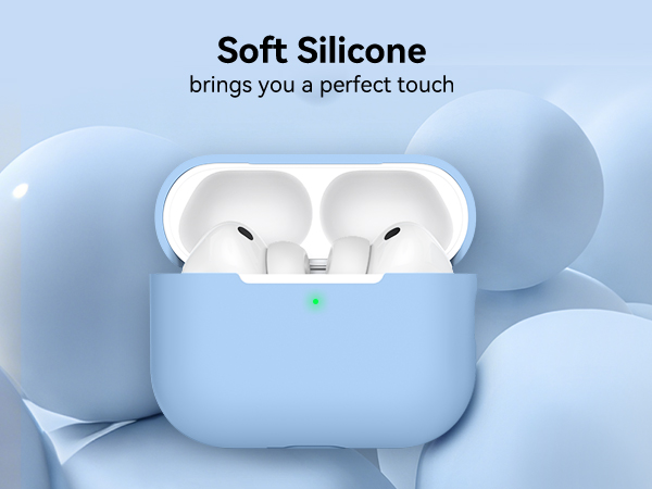AirPods Pro 3 Case Cover (2025) with Cleaning Kit Soft Silicone AirPods Pro 3rd Generation Case