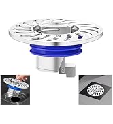 QruiLanTu Odor Proof Floor Drain,Shower Floor Drain Backflow Preventer,One Way Drain Valve,Brass ...