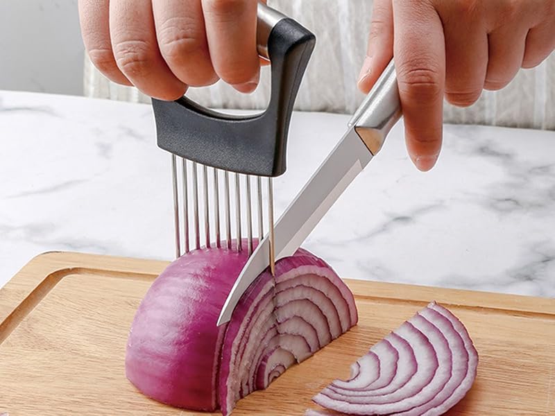 Stainless Steel Onion Holder for Slicing