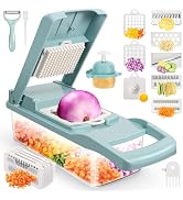 senbowe Ultra-Sharp 420-Grade Hardened Stainless Steel Onion Vegetable Chopper Dicer, 8 Interchan...