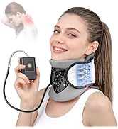 Sanivor Neck Traction Device - Adjustable Inflatable Neck Stretcher,Lightweight Neck Support Brac...