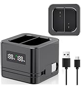 Upgraded,1Pack Ring Batteries Charger,A Charger Compatible with Ring Batteries,LED Digital Displa...