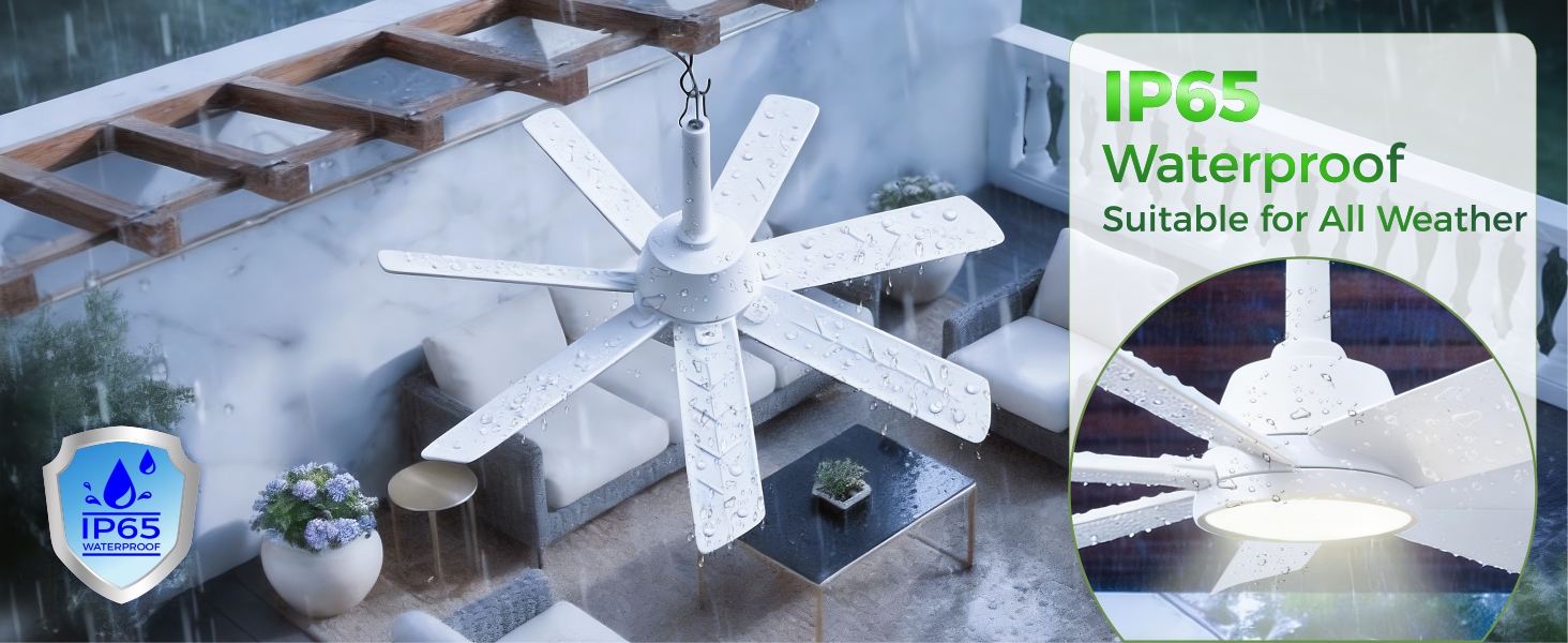 28 inch plug in outdoor ceiling fan with light remote hanging portable fan patio porch camping rv