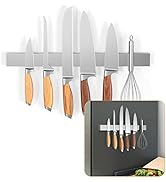 Ninonly 16 Inch Magnetic Knife Holder for Refrigerator Stainless Steel Magnet Knife Strip for Wal...