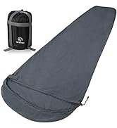 REDCAMP Mummy Fleece Sleeping Bag Liner with Hood, Great for Adult Warm or Cold Weather, 90" Long...