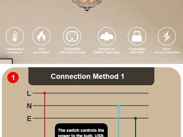 light socket outlet adapter