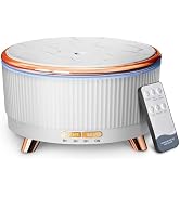 500ML Large Capacity Essential Oil Diffuser, Ultrasonic Aromatherapy Diffuser with 7 Color LED Li...