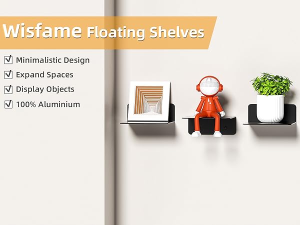 Mini Wall Shelves-Black