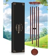 Toodour 60" Extra Large Memorial Wind Chimes for Outside, Deep Tone Wind Chimes with 6 Heavy Tube...