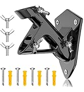 ZMTECH 1 Inch Metal Flag Pole Holder (Black) Heavy Duty Aluminum Alloy Flag Holder with Stainless...