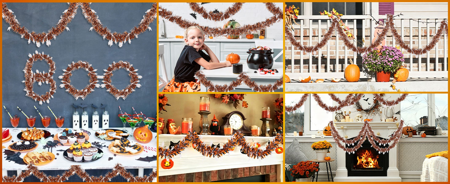 Halloween Tinsel Garland