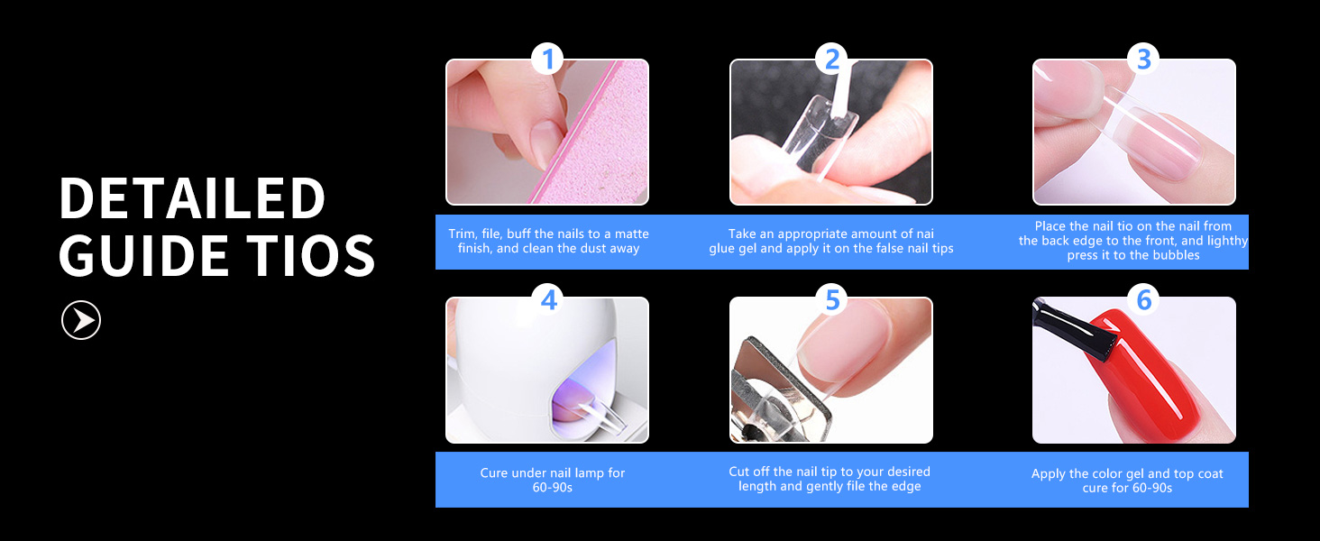 False Nail Tips press on nails fake nails gel x nail tips beetles gel polish gifts for women
