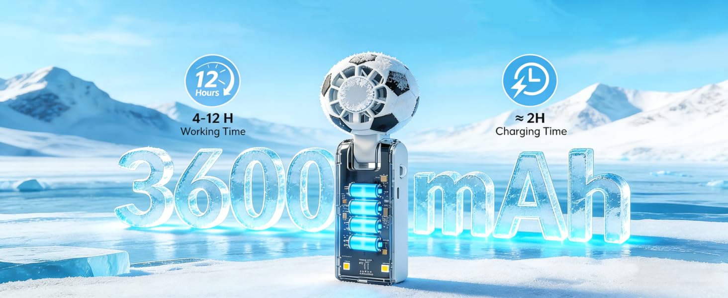Rechargeable Soccer Personal Fan